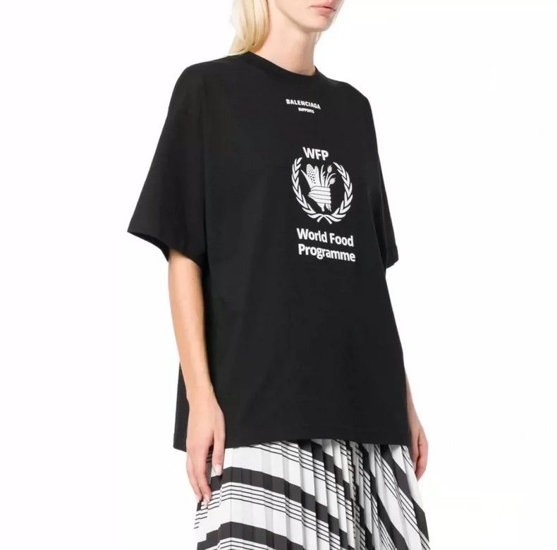 Balenciaga Balenciaga Wheat ear letter black logo short sleeve Size US M / EU 48-50 / 2 - 7 Thumbnail