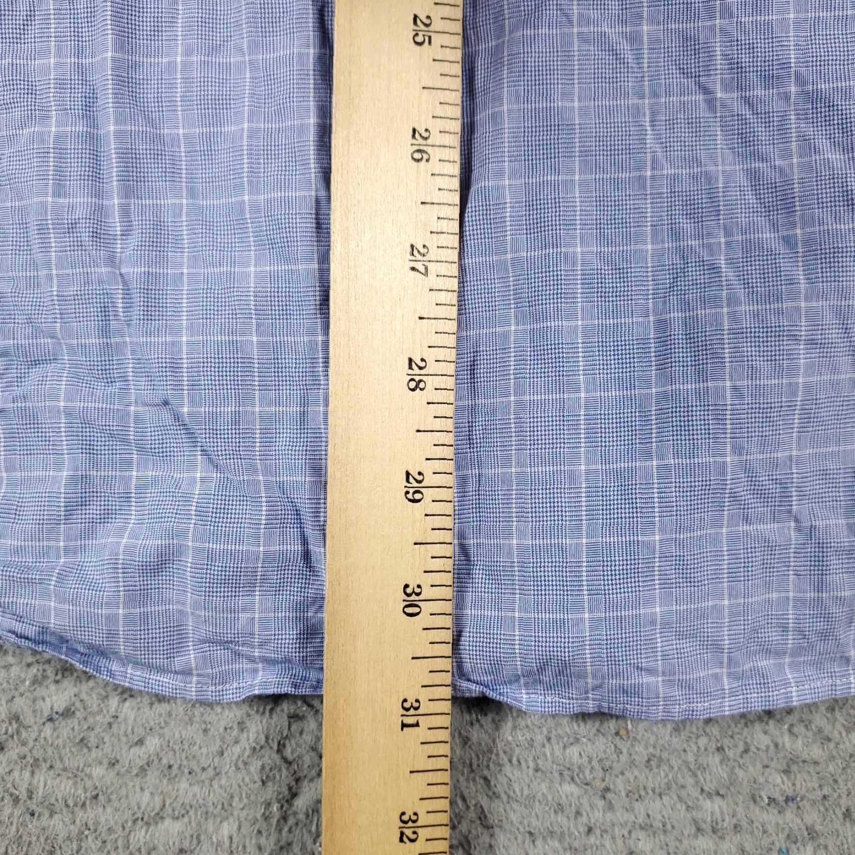 Ralph Lauren Ralph Lauren Shirt 17.5 Blue Plaid Dress Button Up Long Sleeve Mens Size 46R - 4 Thumbnail