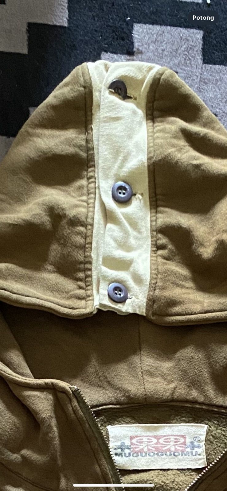 20471120 Japanese goa style muguoguomu pocket halfzip hoodie Size US M / EU 48-50 / 2 - 13 Thumbnail