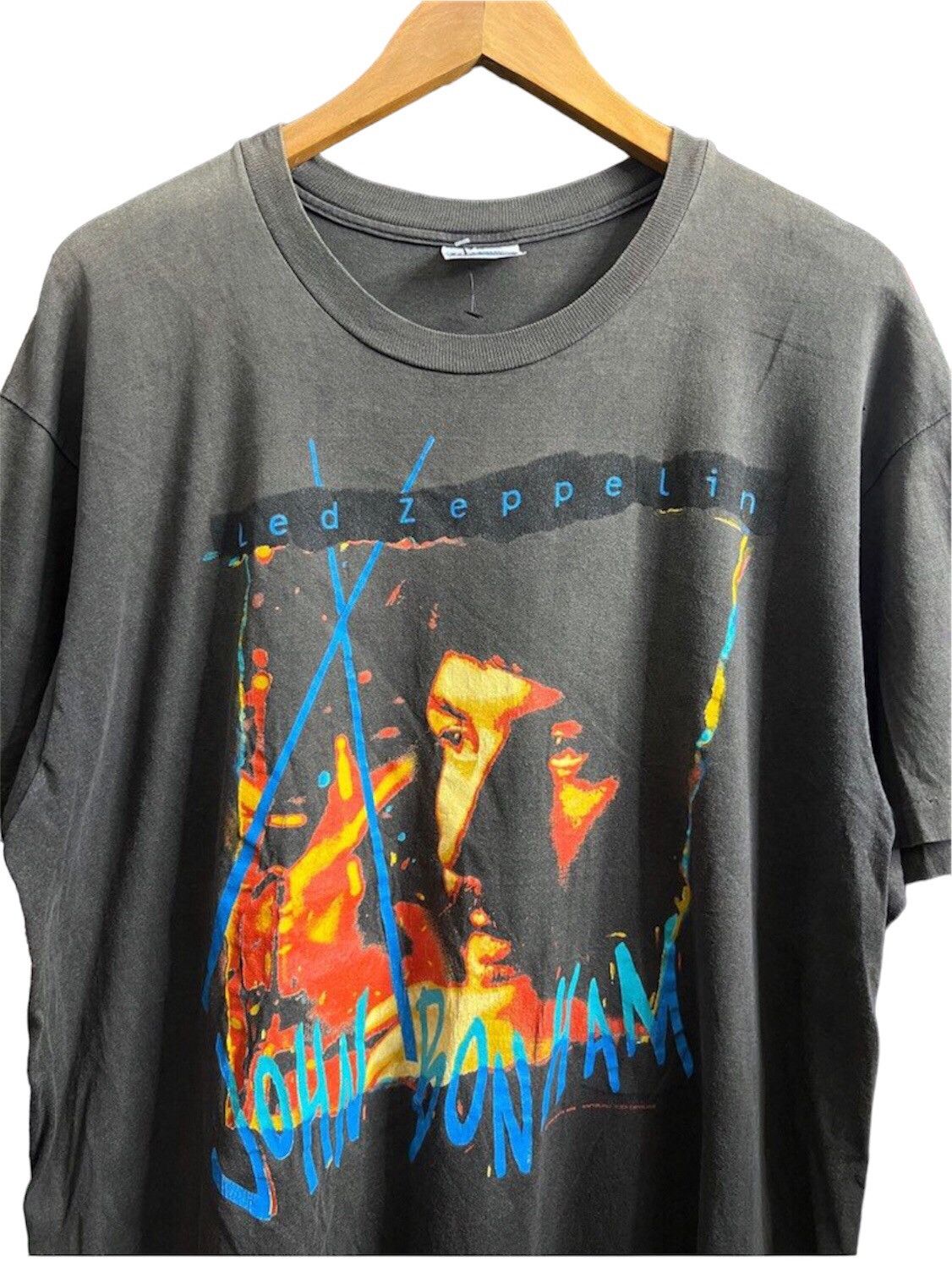 Archival Clothing Rare 80s Vintage Led Zeppelin John Bonham T-Shirt ...