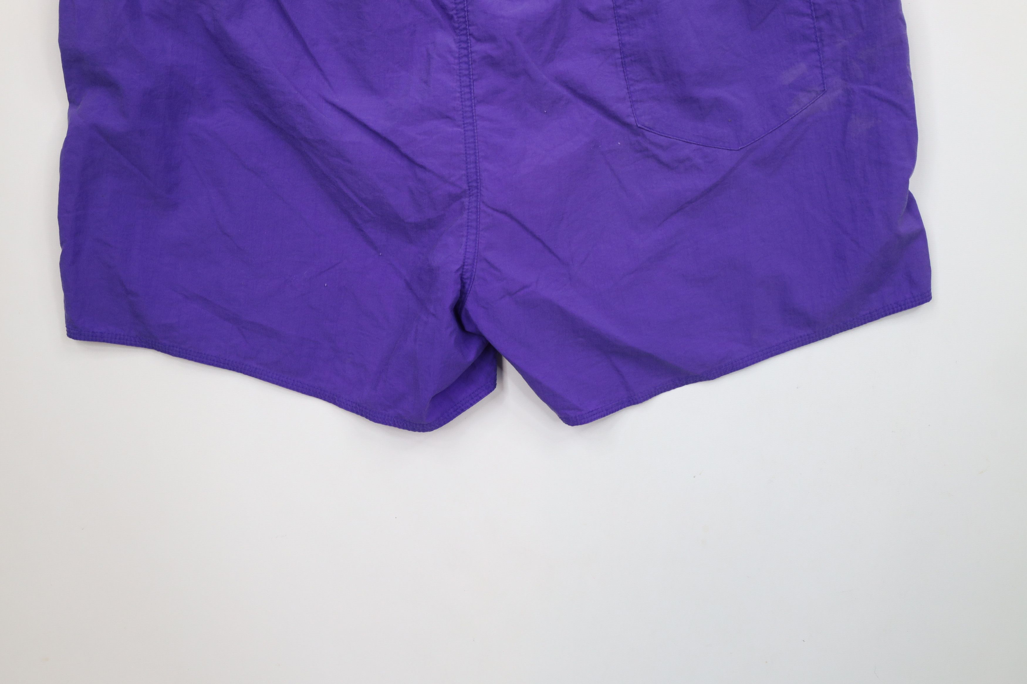 Nike × Vintage Vintage 90s Nike Lined Running Jogging Short Shorts Purple Size US 36 / EU 52 - 9 Thumbnail
