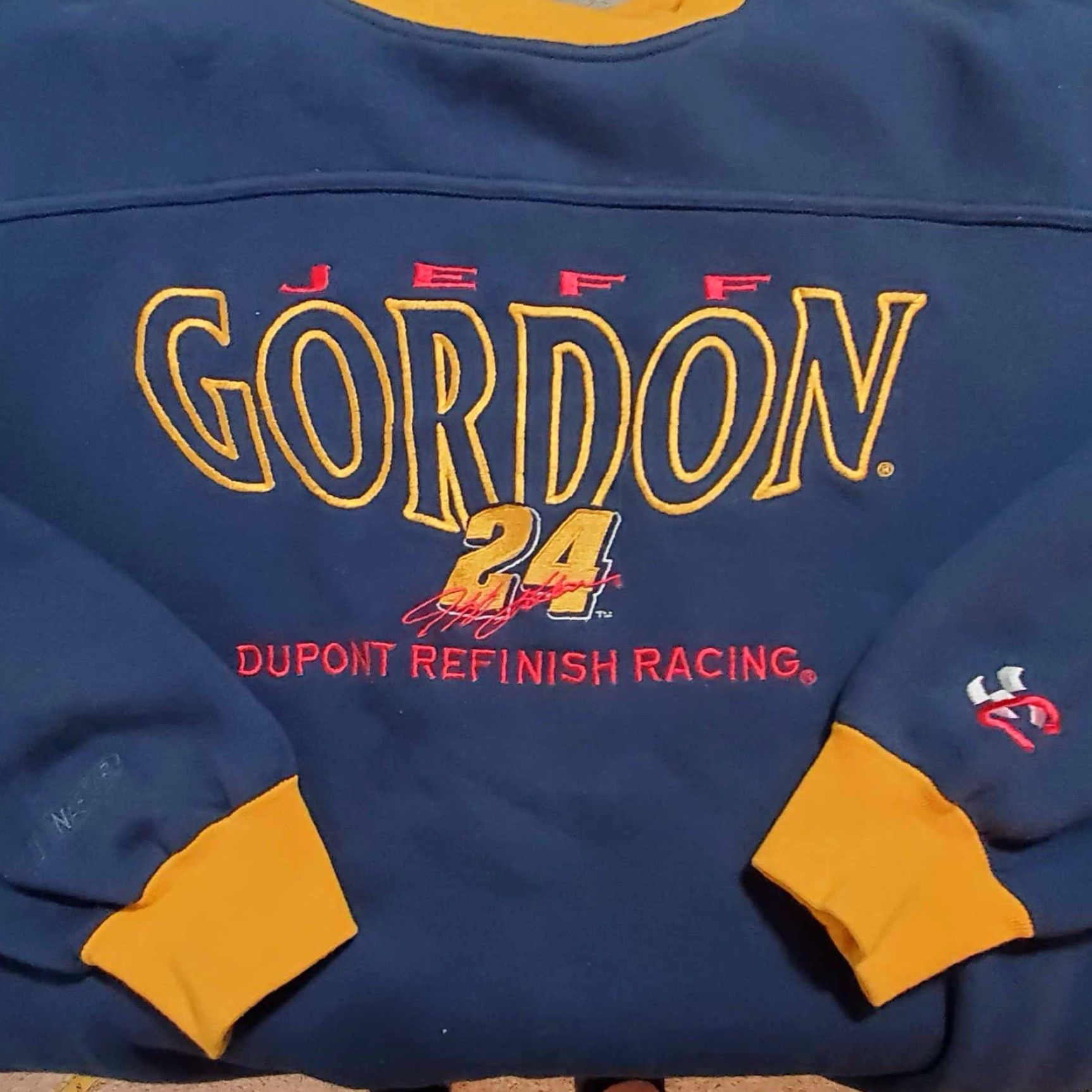 Chase Authentics VINTAGE NASCAR Crewneck Sweater Shirt Mens L Blue 90s Jeff Gordon Chase Authentics Pullover Size US L / EU 52-54 / 3 - 3 Thumbnail