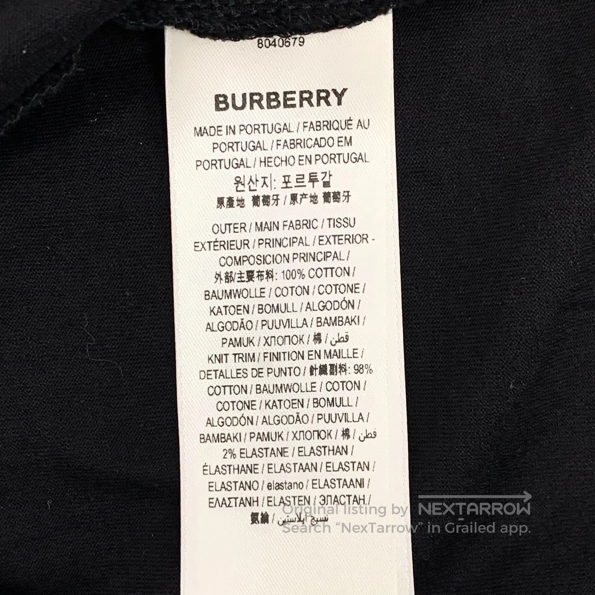 Burberry Burberry Black Montage Print Cotton Round Neck Short Sleev Size US XXS / EU 40 - 7 Thumbnail