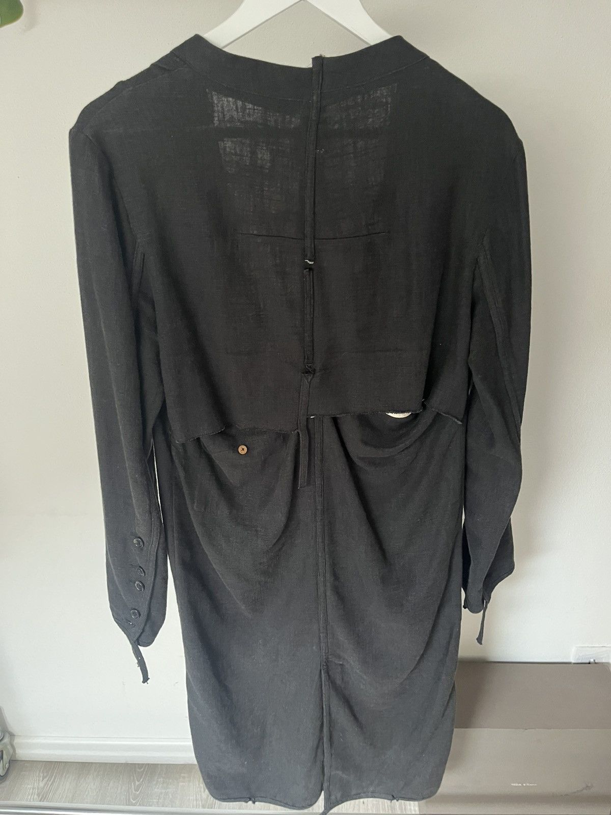 Aleksandr Manamis Aleksandr Manamis Long Linen Avant-Garde Coat Size US M / EU 48-50 / 2 - 12 Thumbnail