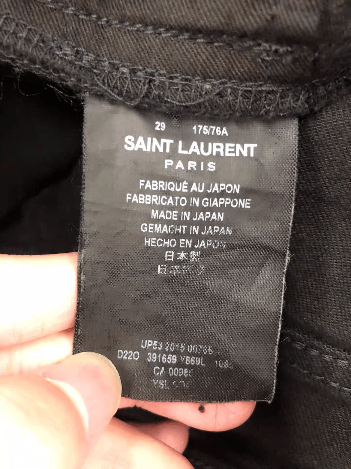 Saint Laurent Paris Saint Laurent Paris by Hedi 16SS Distressed Denim-2508 Size US 29 - 5 Thumbnail