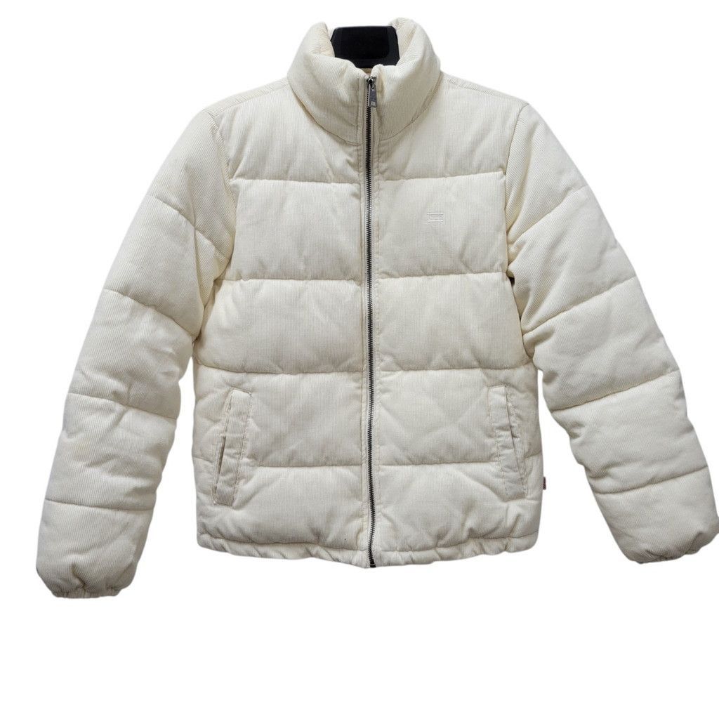 Levi's Levi's Women's High-Neck Full-Zip Corduroy Beige Jacket XS Size XS / US 0-2 / IT 36-38 - 2 Thumbnail