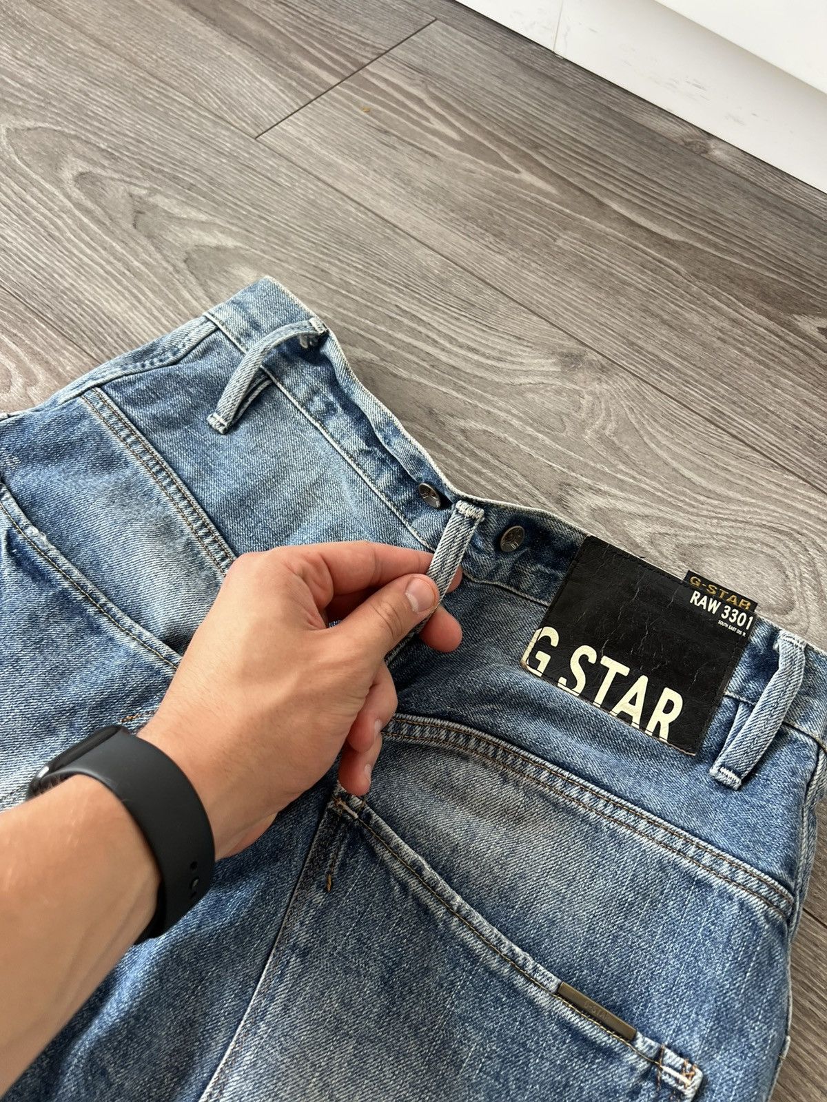 G-Star Y2K G-Star Raw ARC 3D Loose Tapered Braces Opium 03301 Jeans Size US 31 - 9 Thumbnail