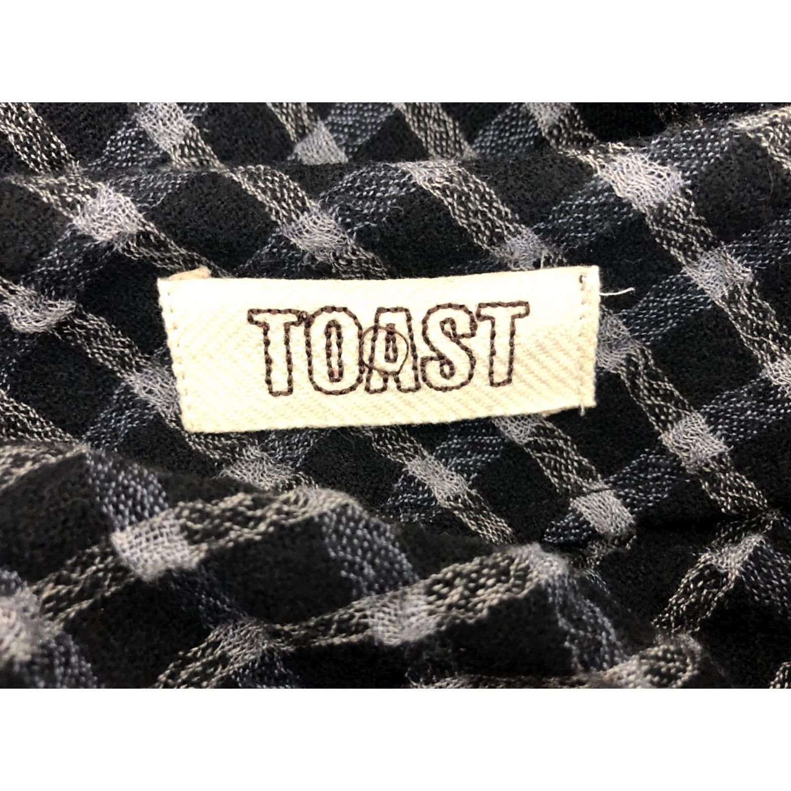Vintage Toast Wool Blend Pencil Dress Women Size 10 Black Check V-Neck Short Sleeve Dolman Sleeve Knee Length Casual Dress Size L / US 10 / IT 46 - 7 Thumbnail