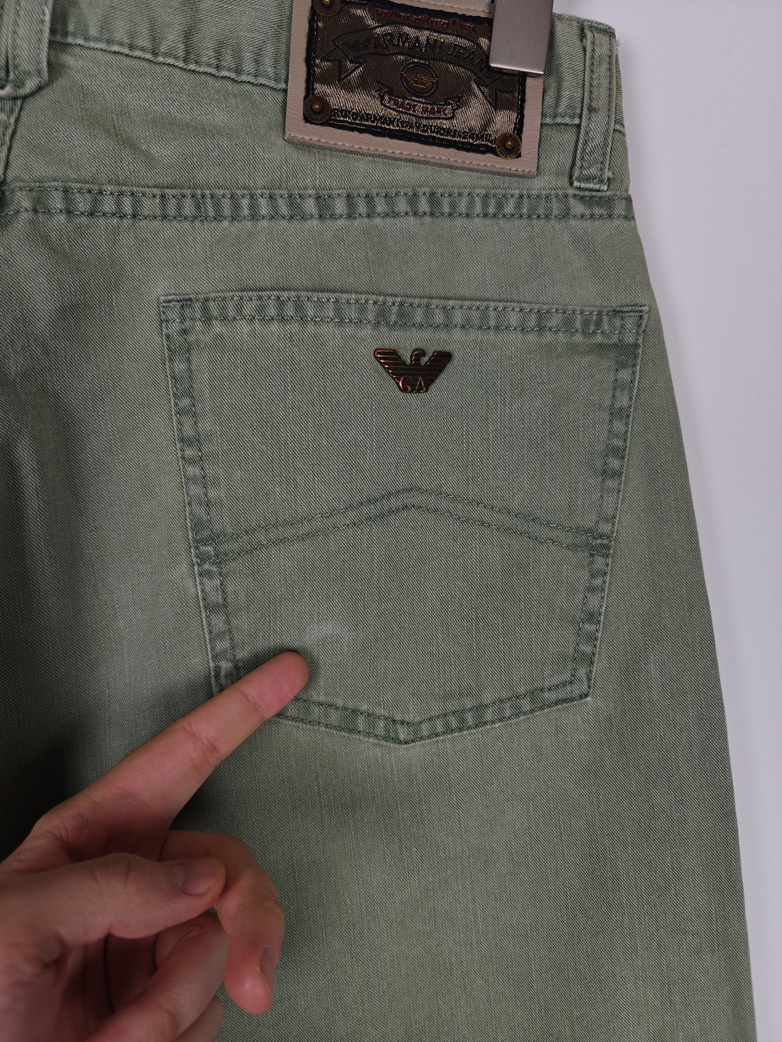 Armani Armani Denim Jeans VTG Pants Green size 33x32 Size US 33 - 18 Thumbnail