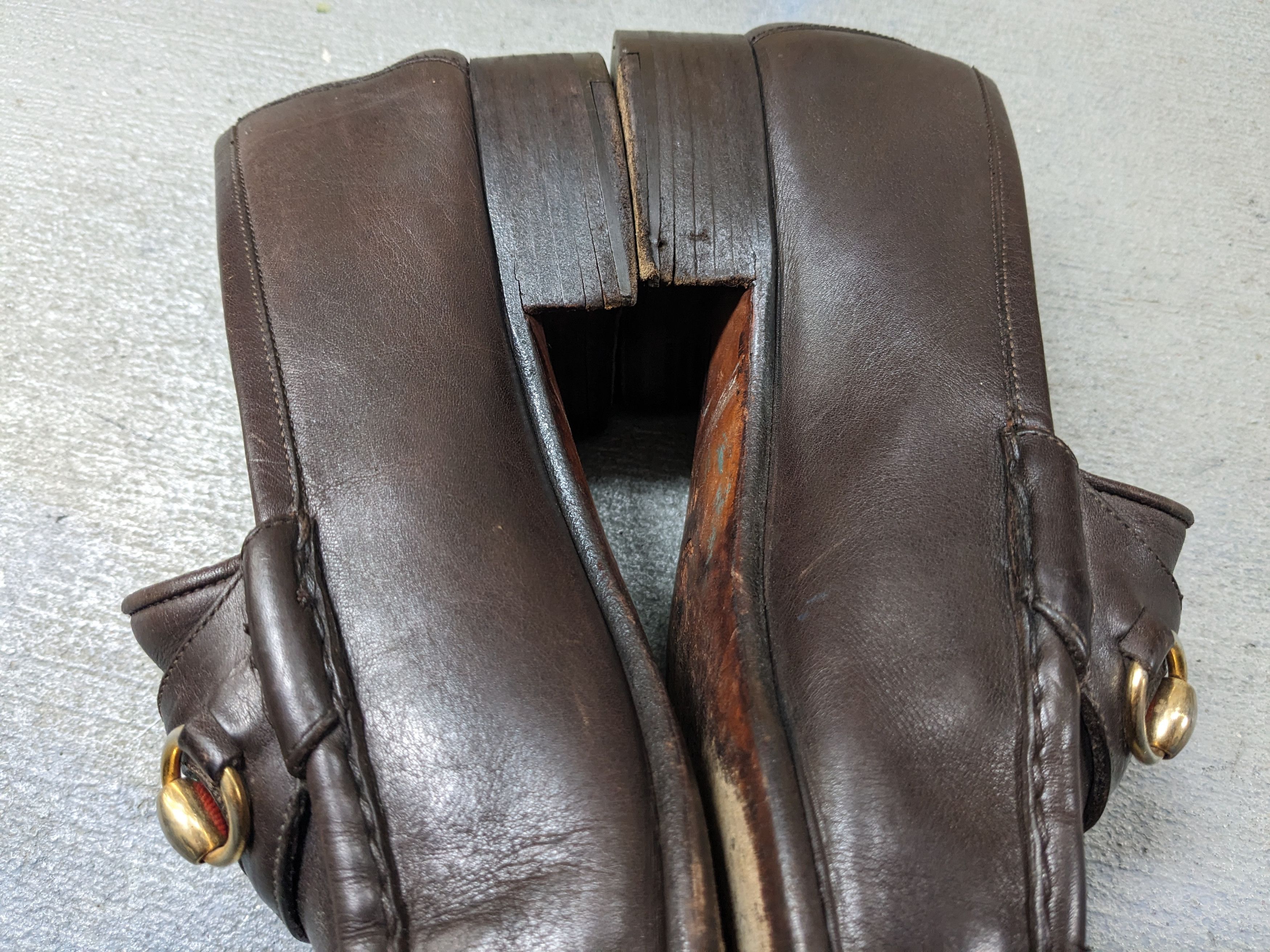 Gucci Vintage Gucci Horsebit Loafers Brown 10 Slip Ons Buckle Size US 10 / EU 43 - 11 Thumbnail