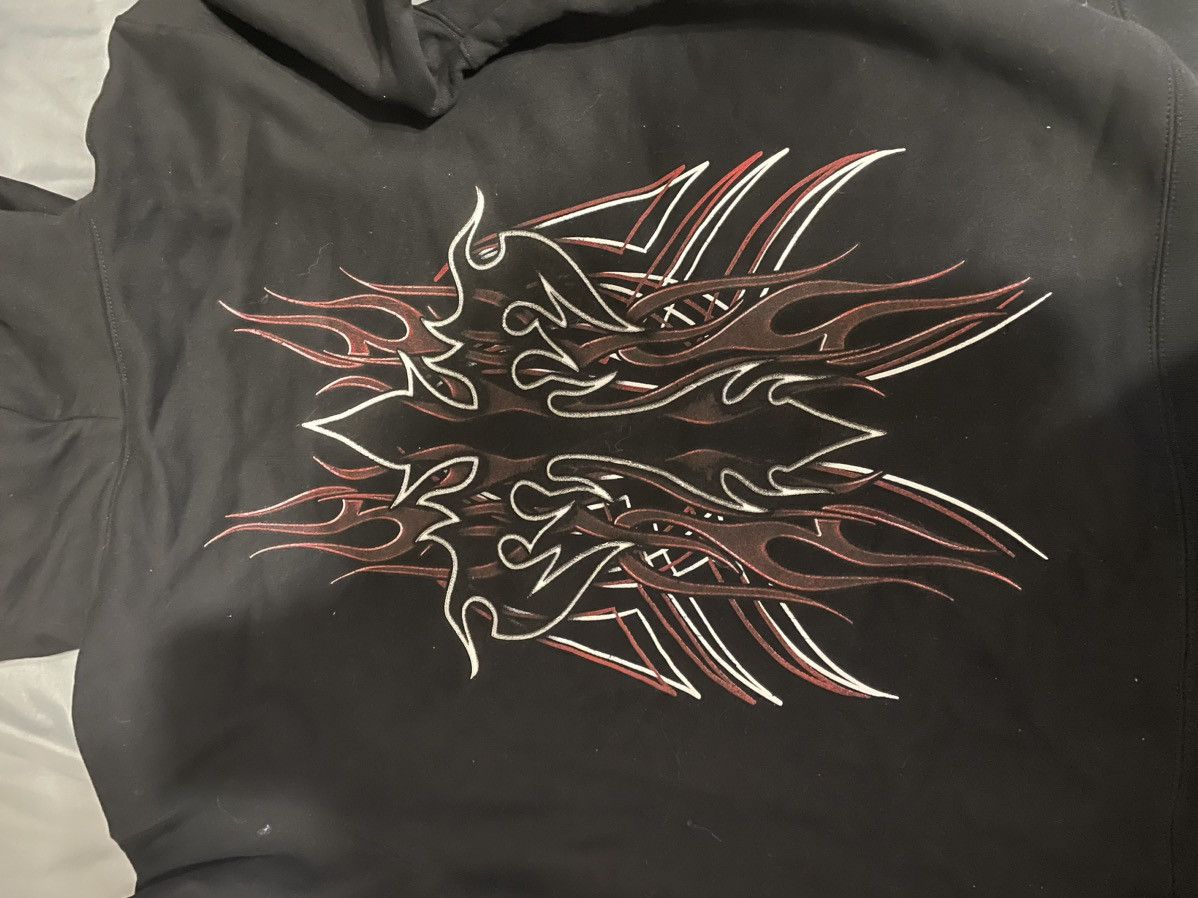 Revenge Revenge Flaming Cross Hoodie Black Size US L / EU 52-54 / 3 - 3 Thumbnail