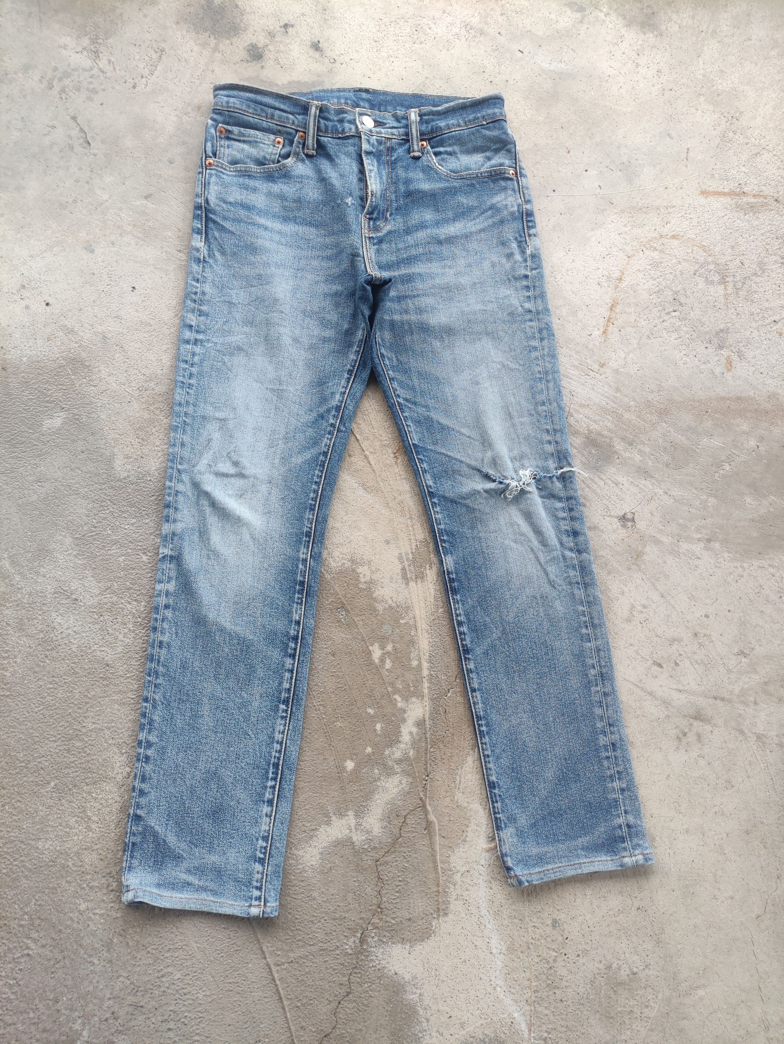 Levi's Vintage Levis 511 Jean Distressed Faded Denim Size US 31 - 1 Thumbnail