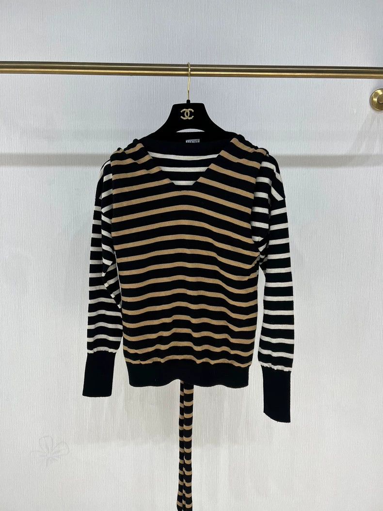 Loewe LOEWE Fake two-piece striped knitted top Size XS / US 0-2 / IT 36-38 - 1 Thumbnail