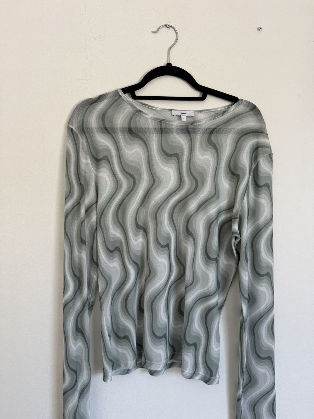 Miaou Miaou Mesh Swerve Long Sleeve Tee Size XL / US 12-14 / IT 48-50 - 1 Thumbnail