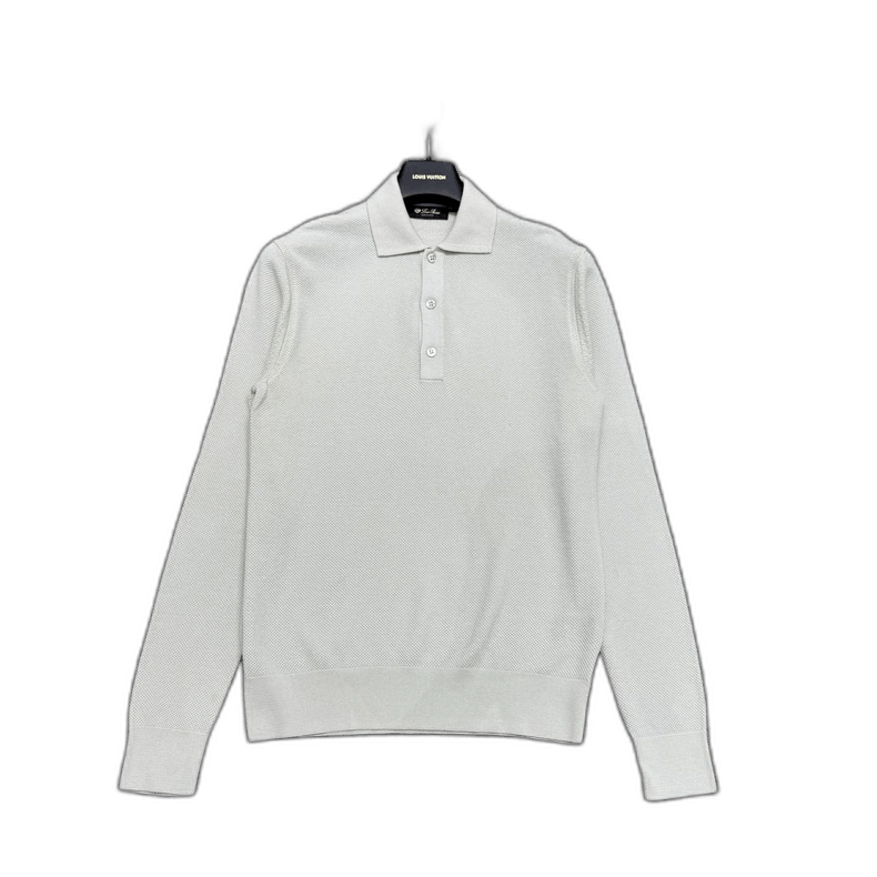 Ermenegildo Zegna Loro Piana Cashmere Silk Knit Top-yf Size US L / EU 52-54 / 3 - 1 Thumbnail