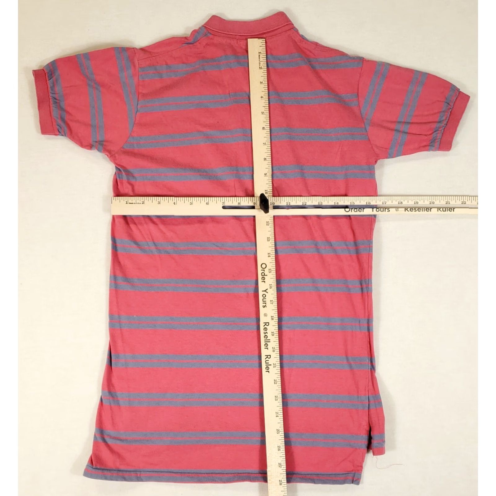 Polo Ralph Lauren VINTAGE Polo Ralph Lauren Women's Polo Shirt L Pink Striped Made USA Size L / US 10 / IT 46 - 5 Thumbnail