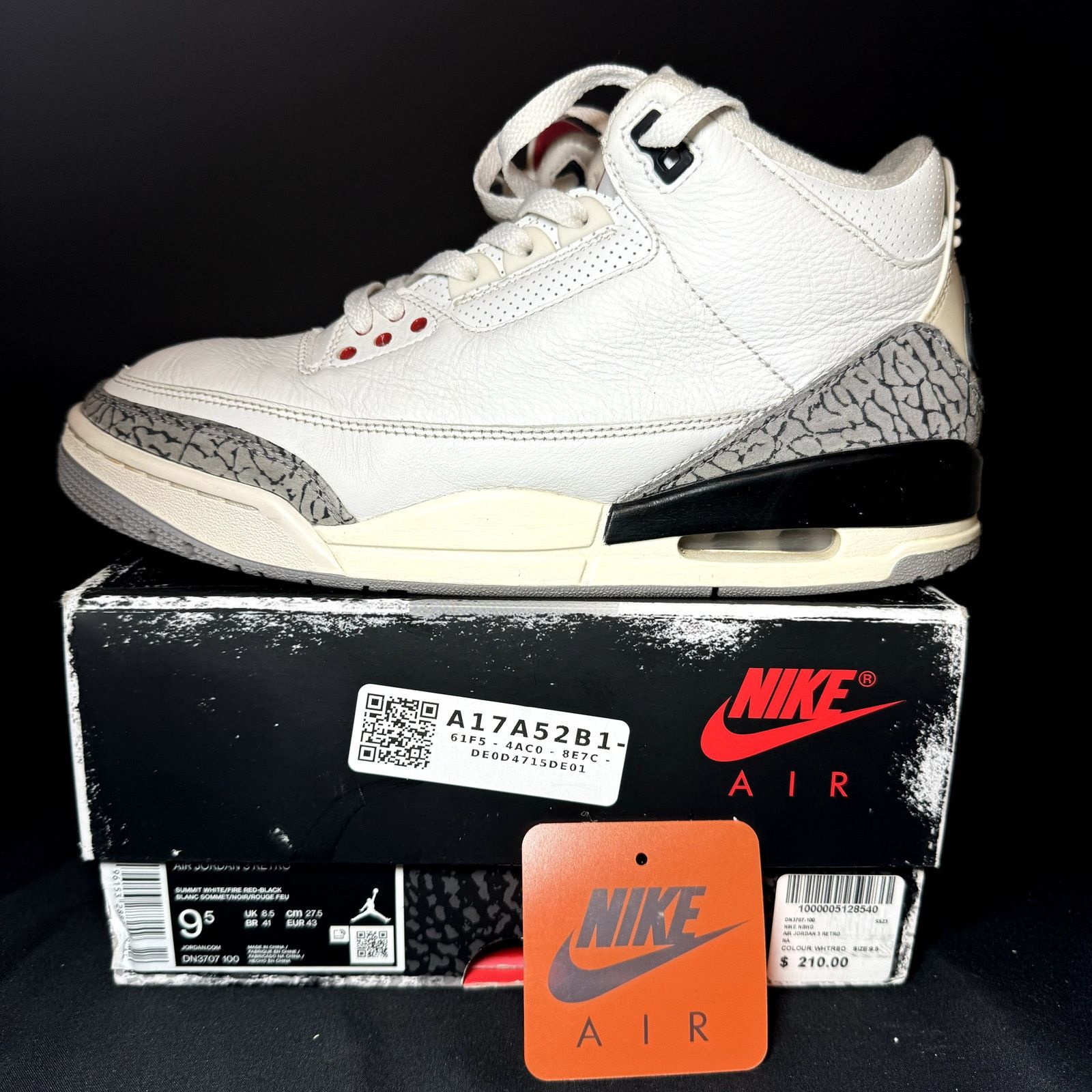 Jordan Brand × Nike Nike Air Jordan 3 Retro White Cement Reimagined - Size 9.5 Size US 9.5 / EU 42-43 - 1 Thumbnail