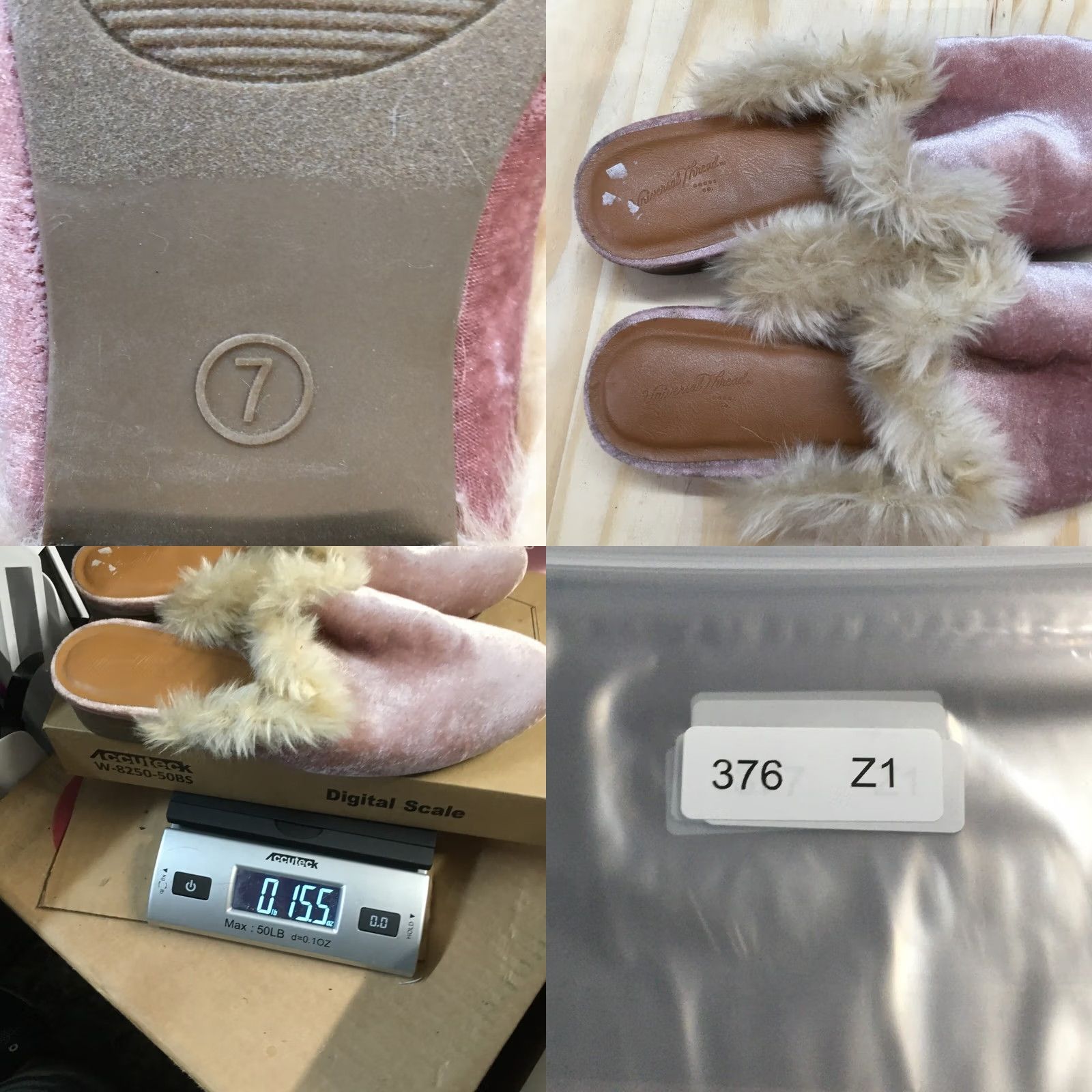 Vintage Universal Thread Sandals Womens 7 Bibiana Mule Block Heels Pink Slip On Fur Sandal Women M Pink Black Fur Trim Casual Slide Shoes Womens Size US 7 / IT 37 - 9 Thumbnail