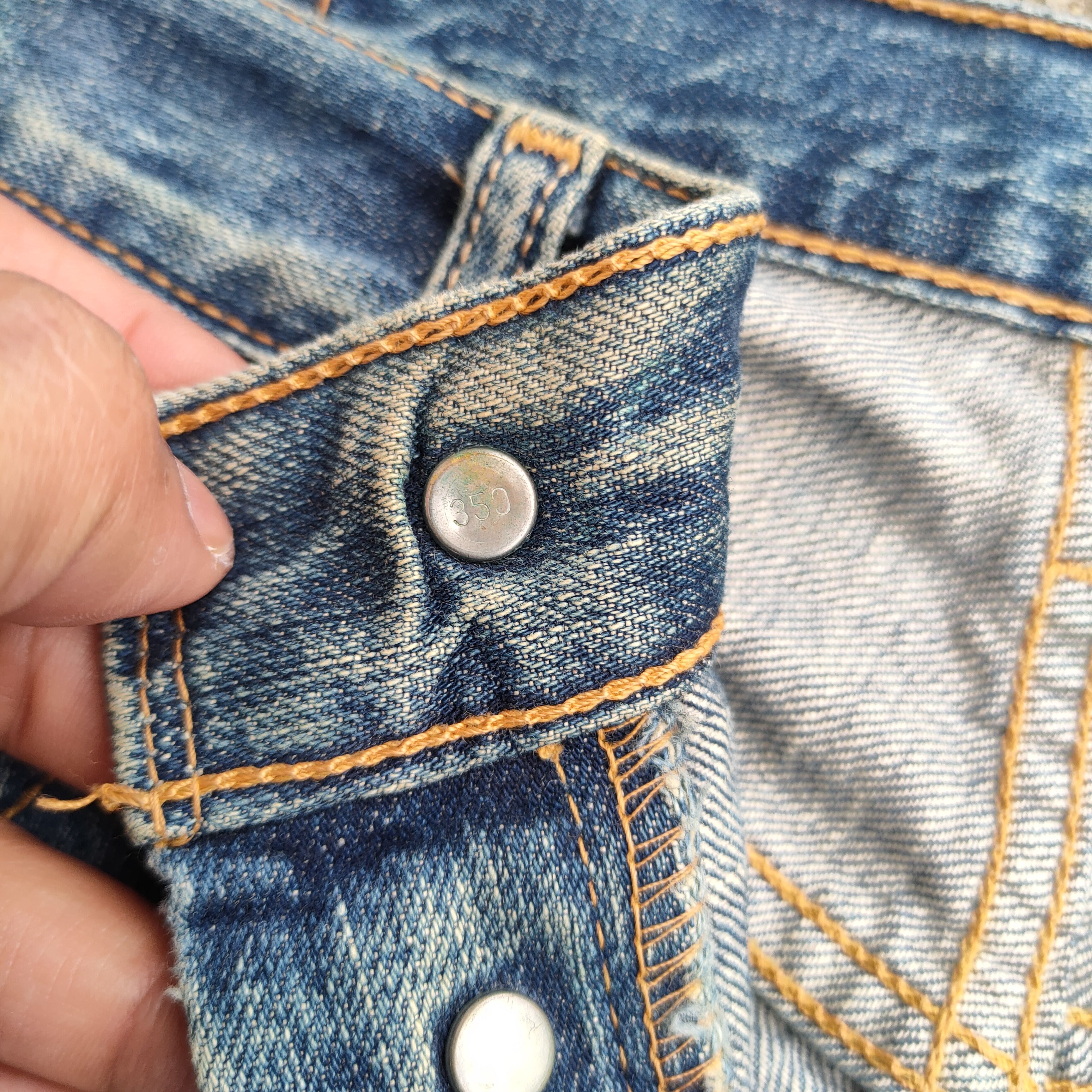 Levi's vintage Levi's 501 faded jeans denim pants Size US 33 - 7 Thumbnail