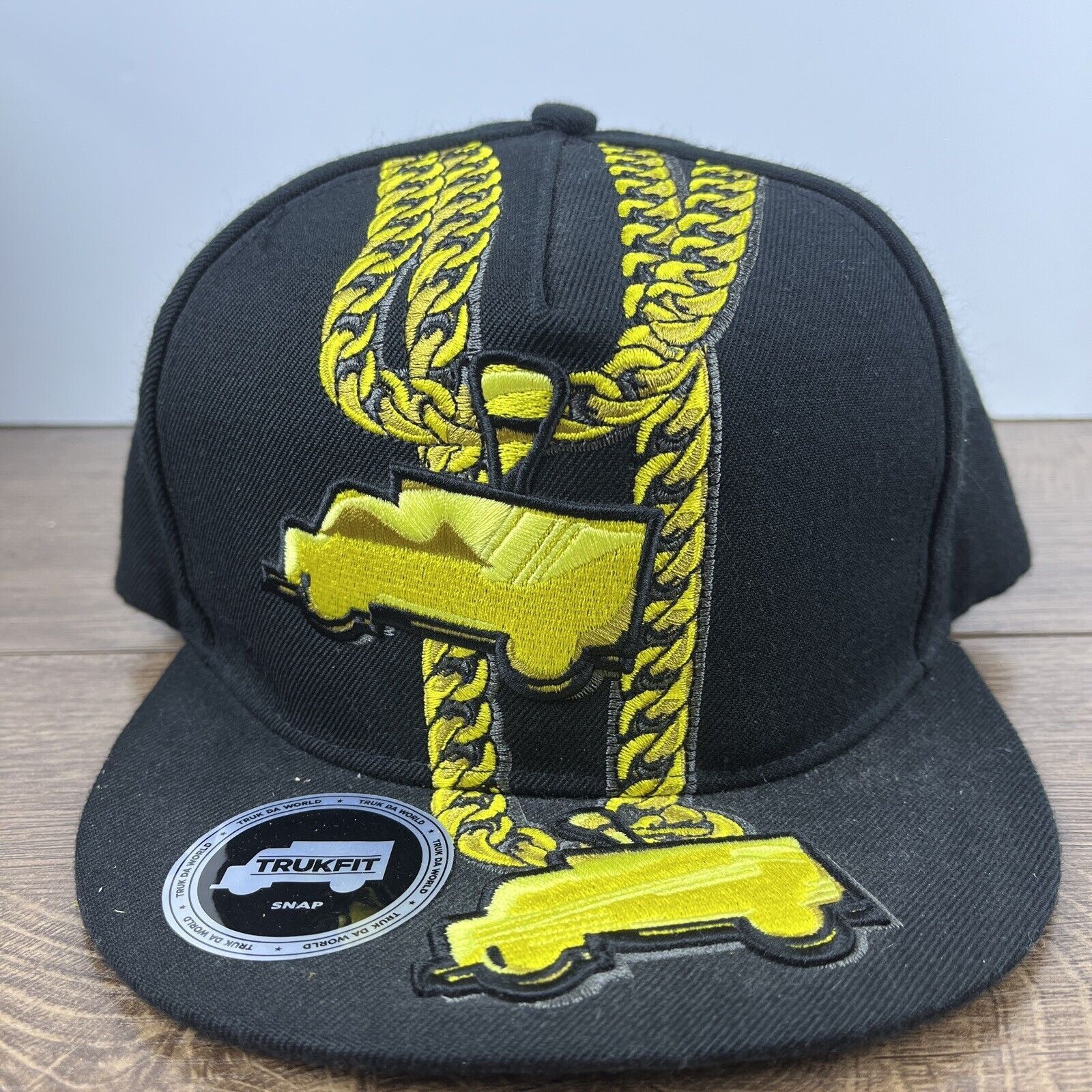 Other Gold Chains Hat Trucks Black Hat Snapback Adjustable Adult S Size ONE SIZE - 2 Thumbnail