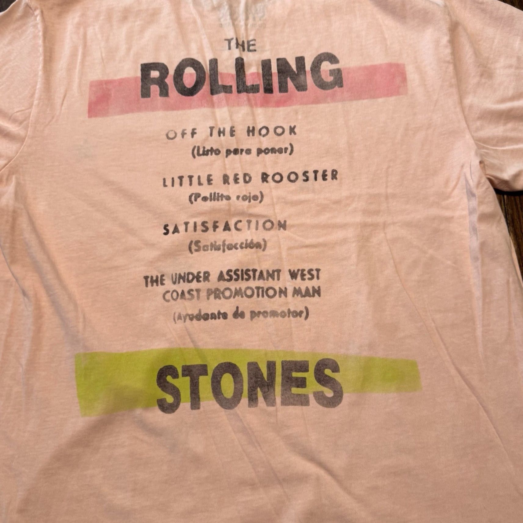 Lucky Brand Lucky Brand THE ROLLING STONES Women’s T Shirt Size Large Pink 100% Cotton Crew Neck Short Sleeve Rock Music Womens Size L / US 10 / IT 46 - 5 Thumbnail