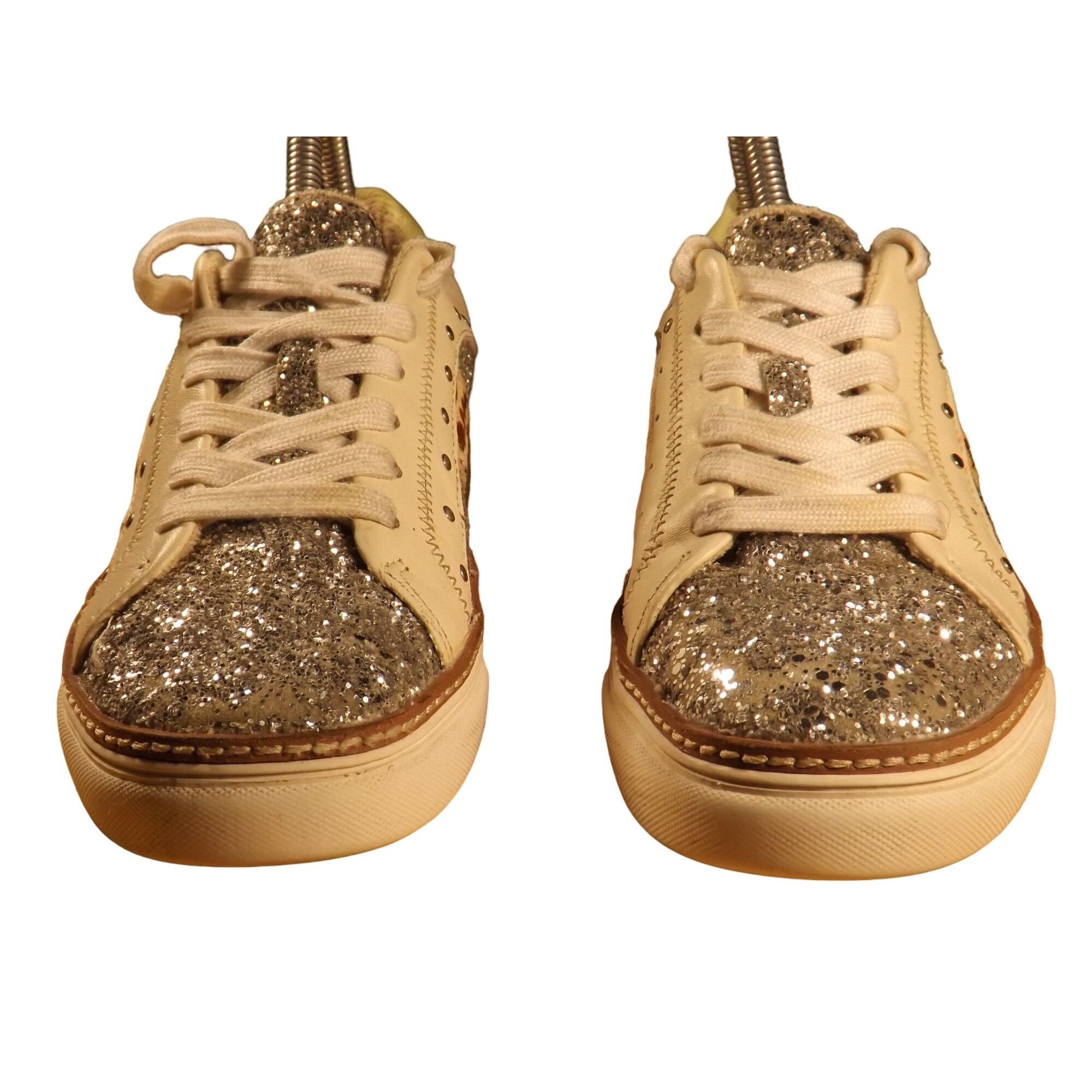 Other Crown Vintage Sneakers Women Sz 7.5 Lace Up Multi Print Boho Size US 7.5 / IT 37.5 - 3 Thumbnail