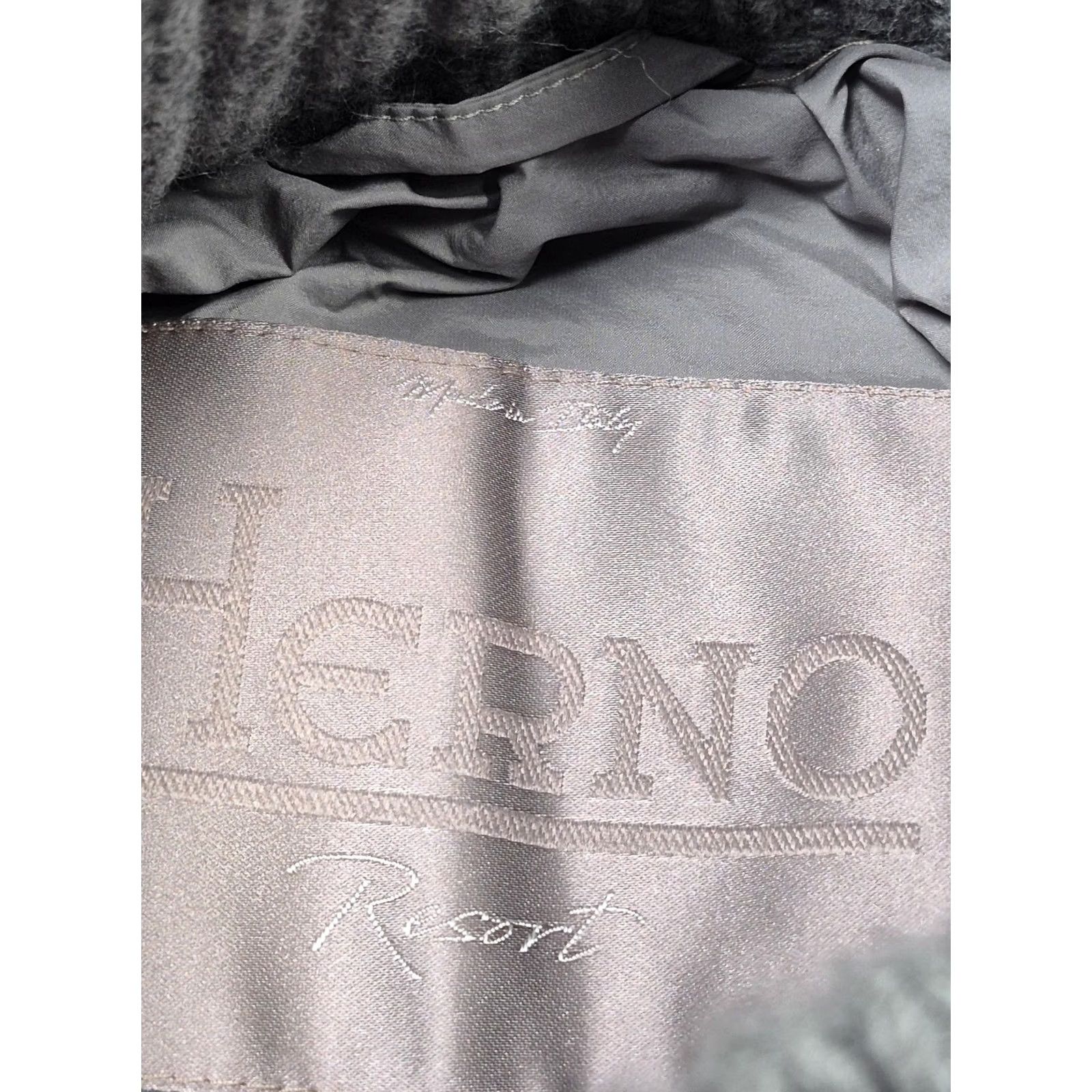 Herno Herno Jacket Mens 54 Gray Wool Knit Bomber Button Front Resort Italy Lined Size US L / EU 52-54 / 3 - 4 Thumbnail