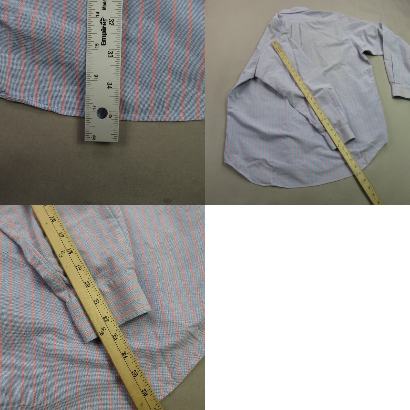 Polo Ralph Lauren Ralph Lauren Shirt Mens Long Sleeve Button Front Stripes Classic Orange Multicolor 100% Cotton Knit with Logo, Embroidered, Pocket, Regular Fit, L Size US L / EU 52-54 / 3 - 9 Thumbnail