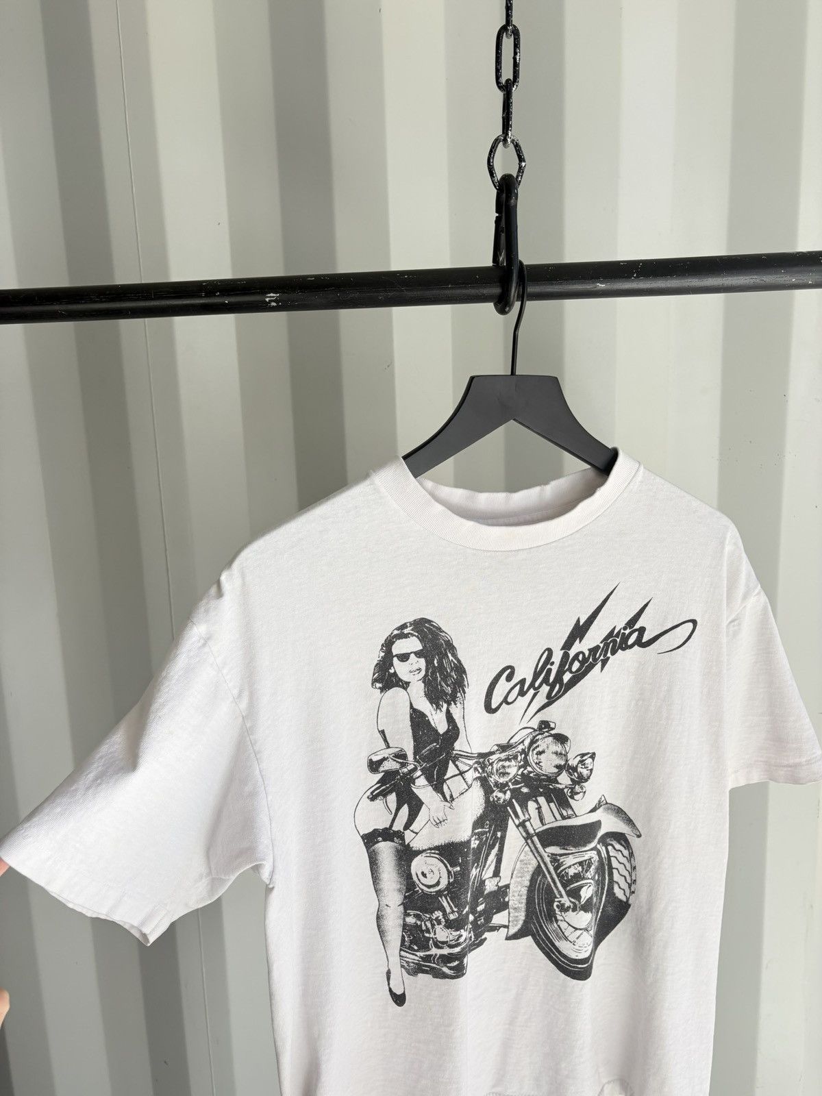 Vintage Vintage California Biker Shirt Faded Distressed Band Grunge Size US L / EU 52-54 / 3 - 4 Thumbnail
