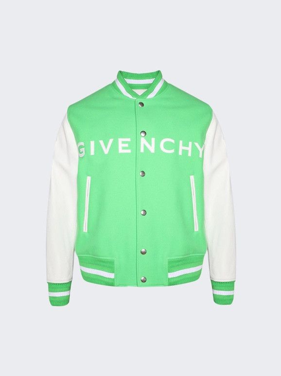 Givenchy o1mle0426 Varsity Jacket in Green Size US L / EU 52-54 / 3 - 1 Thumbnail