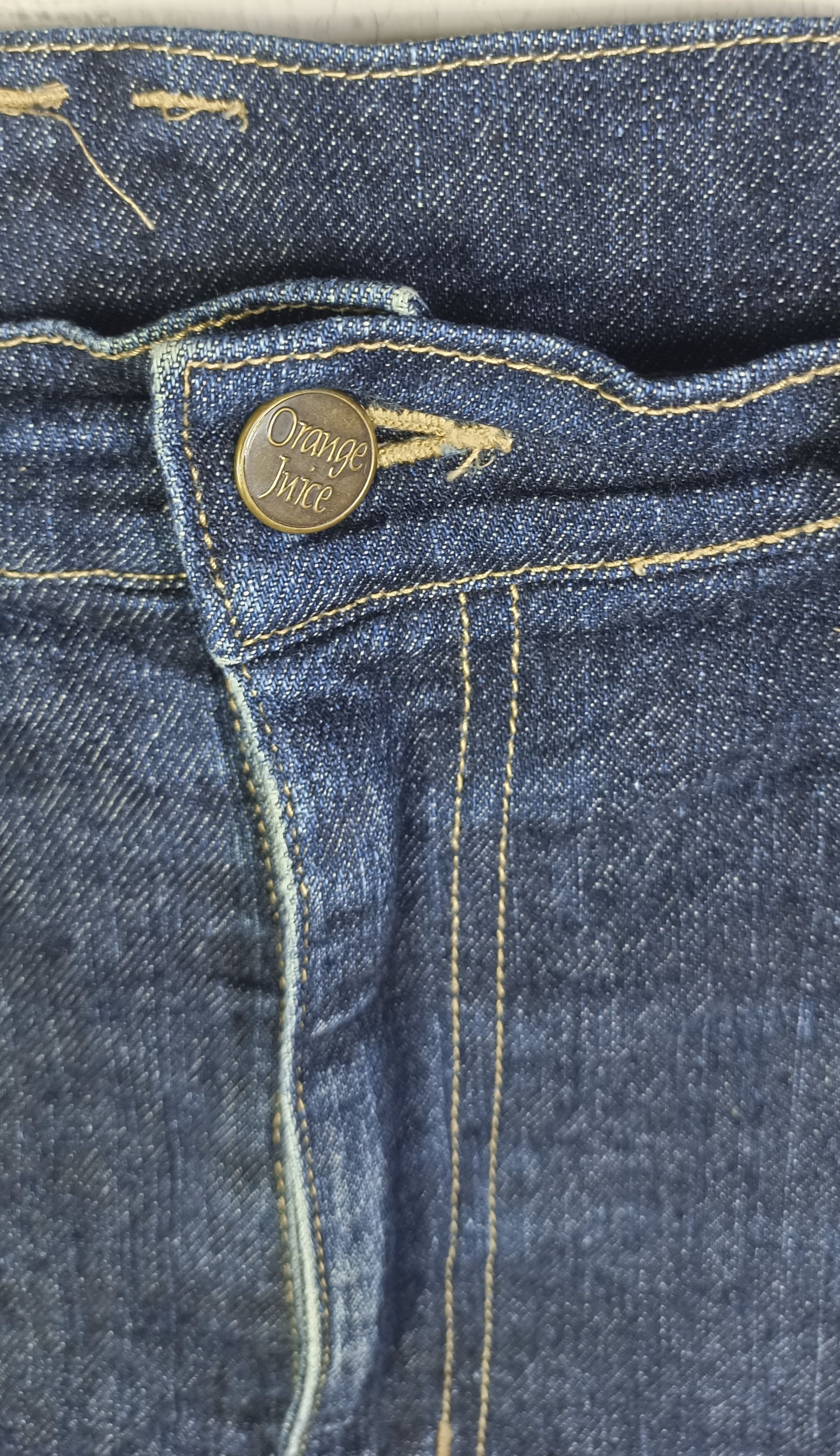Japanese Brand Vintage💥 Flare Orange Juice jeans Size US 33 - 13 Thumbnail