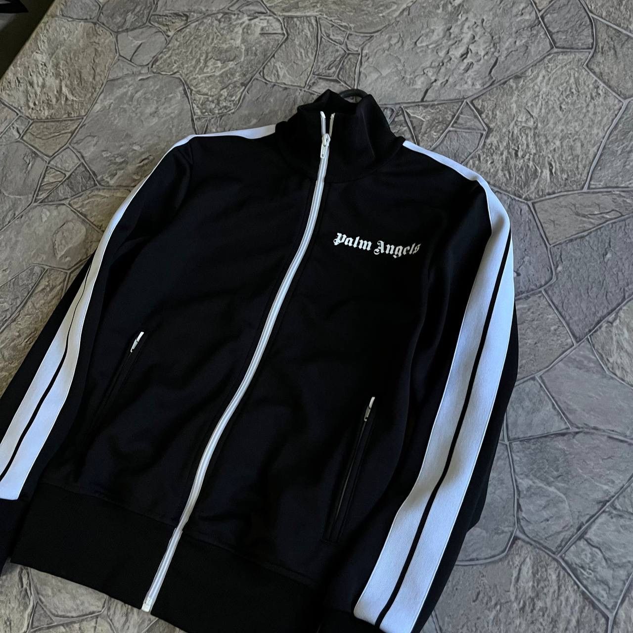 Palm Angels Palm Angels Track Jacket Black Size US XXS / EU 40 - 2 Thumbnail