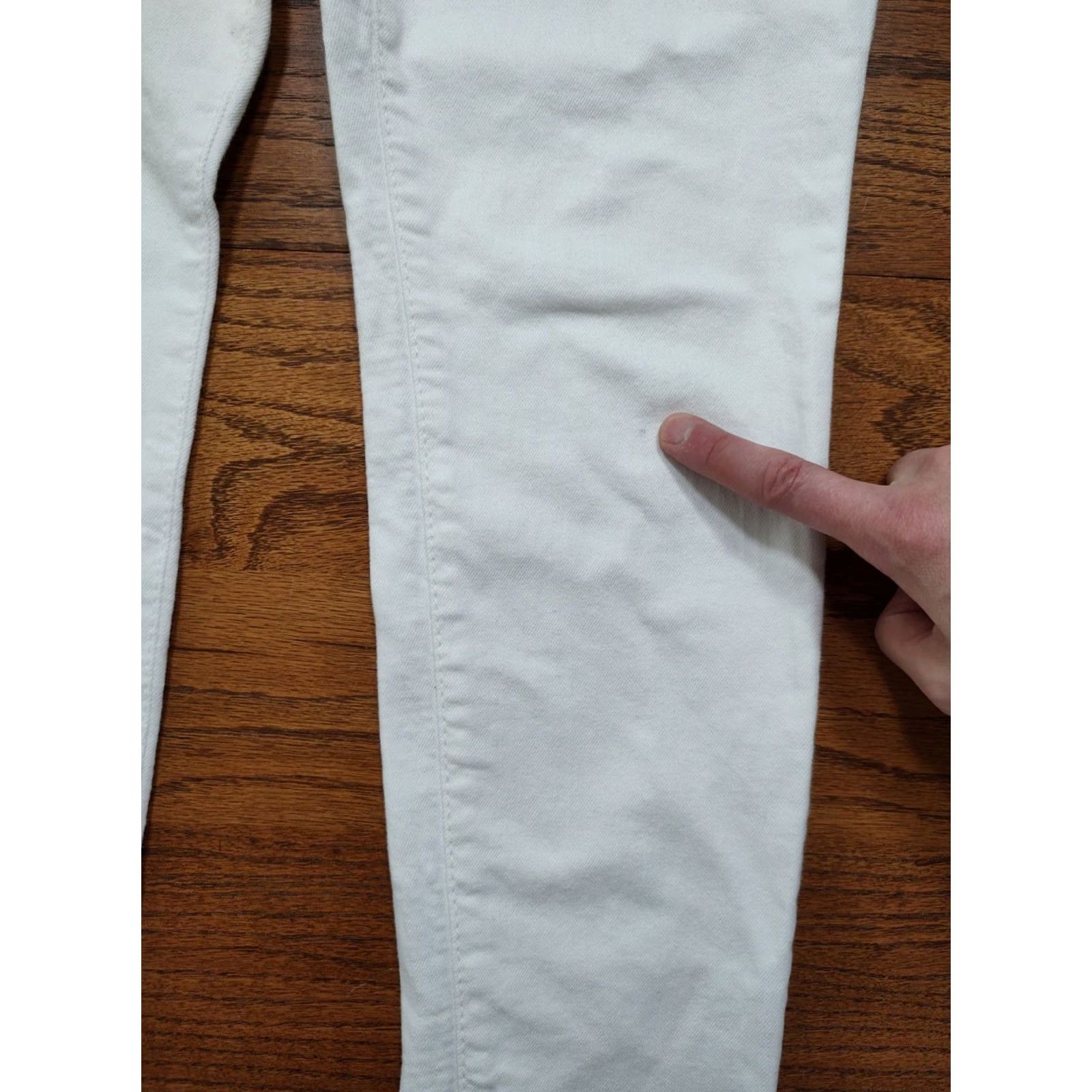 Denime BIG STAR Jeans Womens White Alex Skinny Denim 30 X 29 Slim Stretch 5-Pocket Classic Size 30" / US 8 / IT 44 - 5 Thumbnail