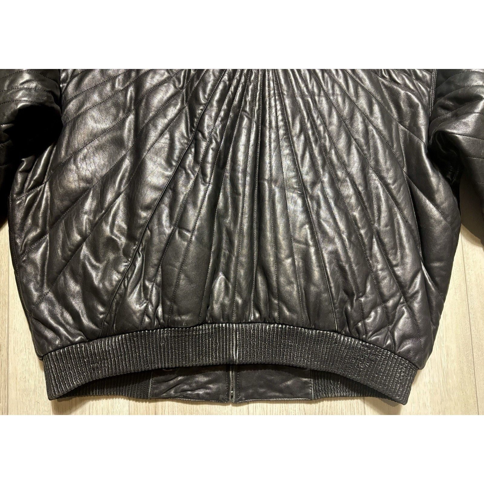 Knoles & Carter Knoles & Carter DAMU Quilted Sunburst Leather Jacket 3XL Size US XXL / EU 58 / 5 - 18 Thumbnail
