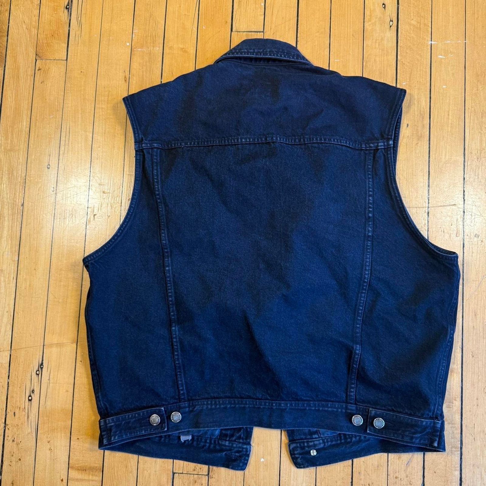Other Navy denim vest with button up Size L / US 10 / IT 46 - 3 Thumbnail