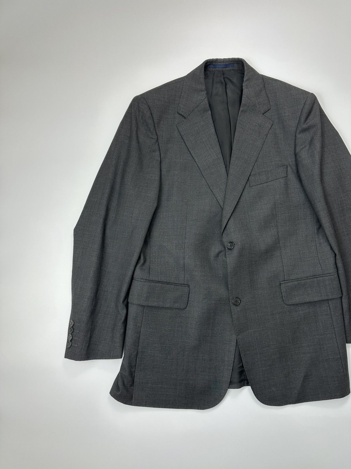Burberry Burberry Wool Blazer Classic Gray Men's Size 44R - 3 Thumbnail