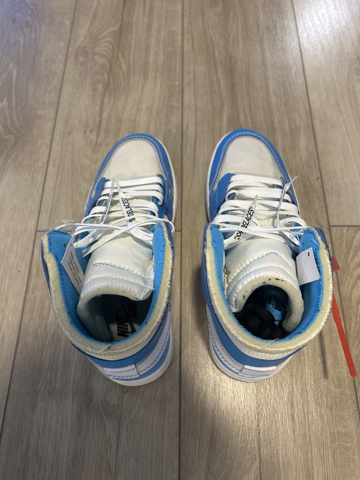 Nike × Off-White Off-White x Air Jordan 1 Retro High ‘OG UNC’ Size US 11 / EU 44 - 8 Thumbnail