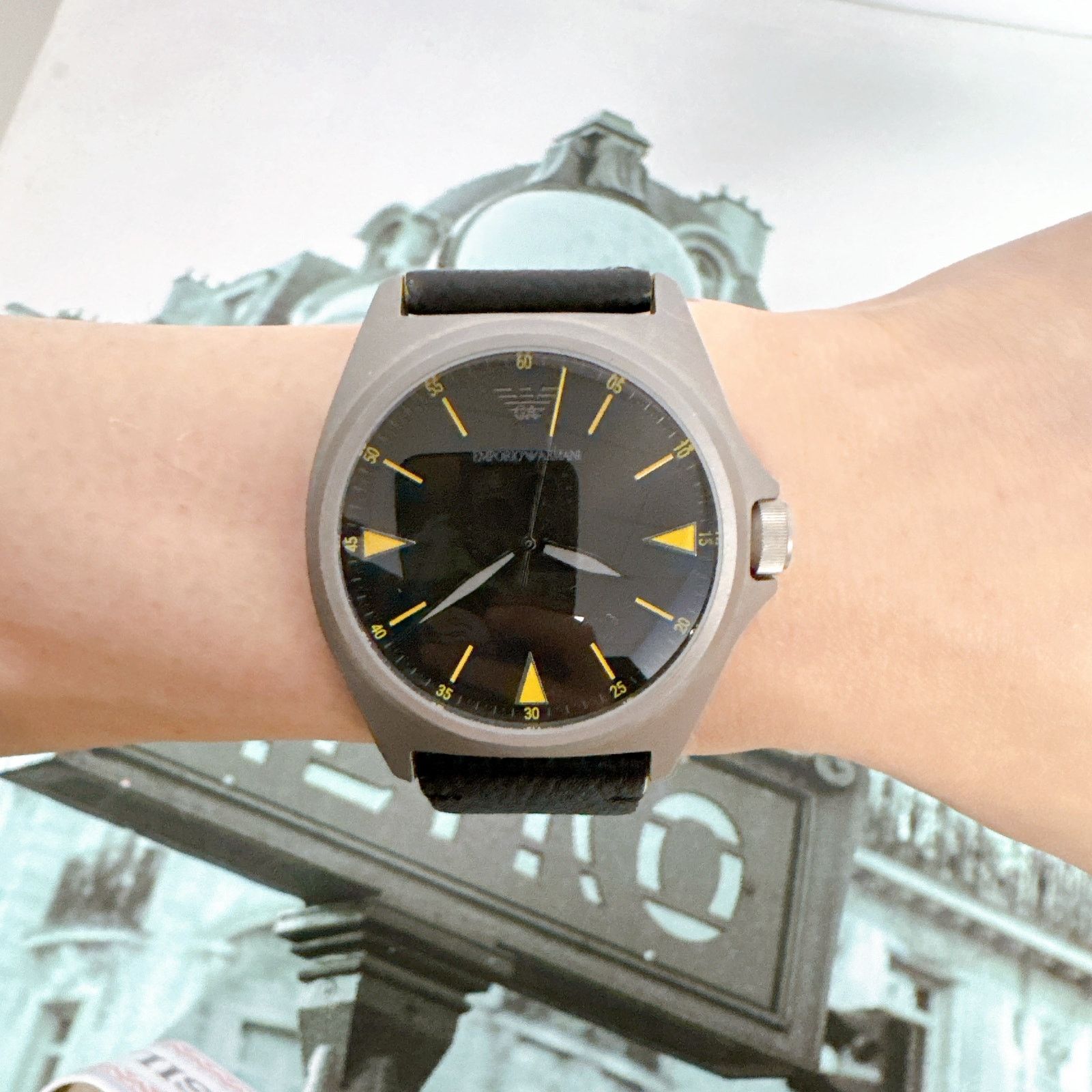 Emporio Armani Emporio Armani Nicola AR11330 Watch With Black Dial Black Size 40 - 5 Thumbnail