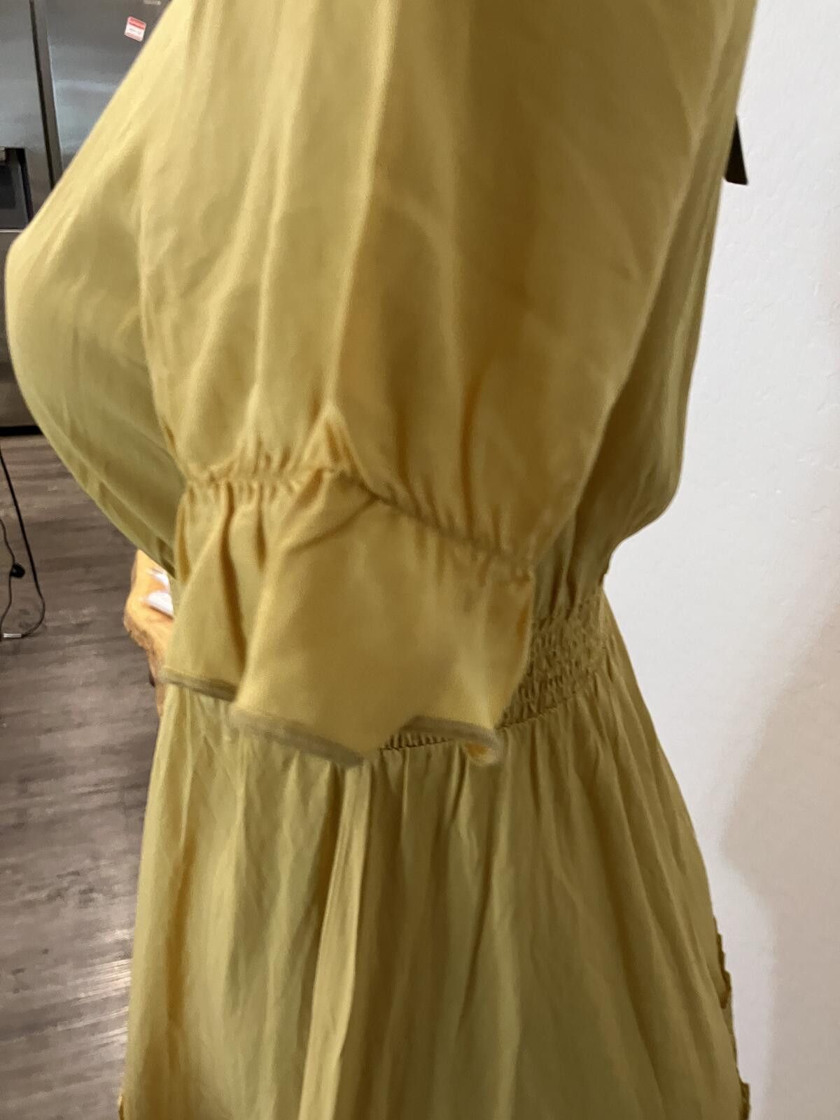 Other NWT Topshop Yellow Lace Trim Smocked Waist Dress Size XS / US 0-2 / IT 36-38 - 9 Thumbnail