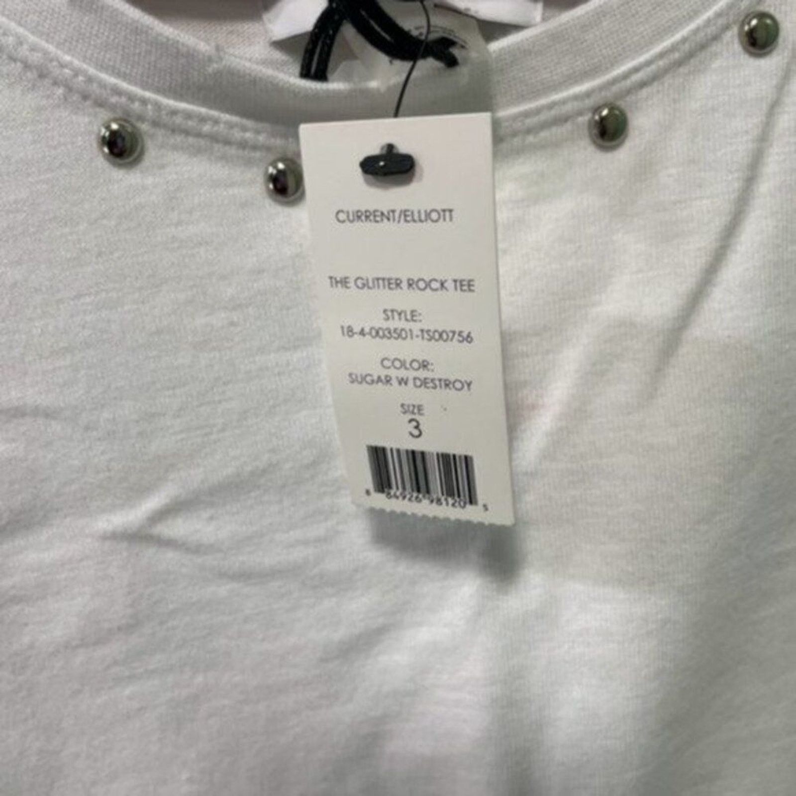 Current/Elliot Current Elliott shirt white with metal studs size 8 Size M / US 6-8 / IT 42-44 - 7 Thumbnail