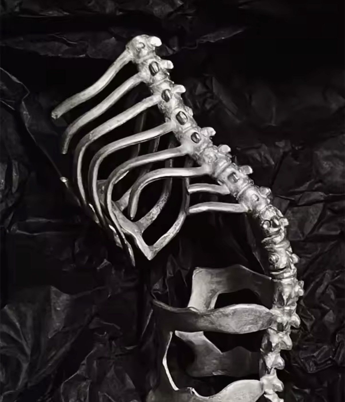 Jewelry Skeleton gothic punk ring adjustable size Size ONE SIZE - 1 Thumbnail