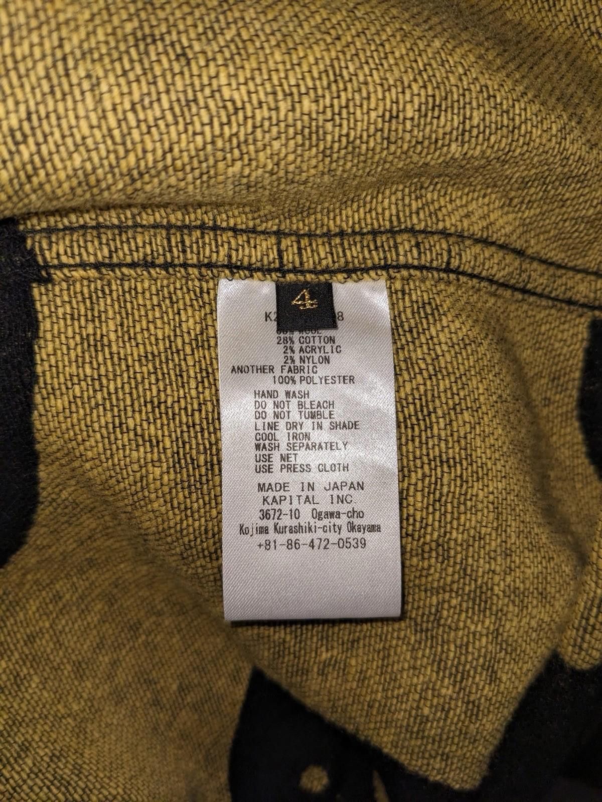 Kapital Kapital Buttons Smiley Button Up Jacket Black Size 4 Size US XL / EU 56 / 4 - 7 Thumbnail