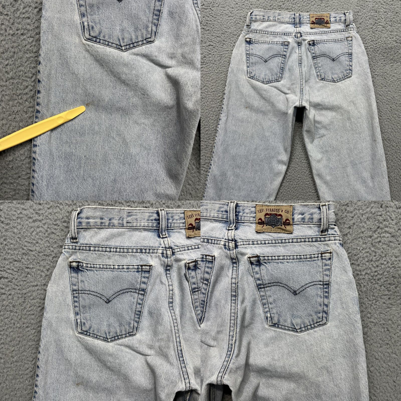 Levi's VINTAGE Levi's Silvertab 560 Jeans Mens 29x34 Grunge Wash Relaxed Tapered 90s Size US 29 - 8 Thumbnail