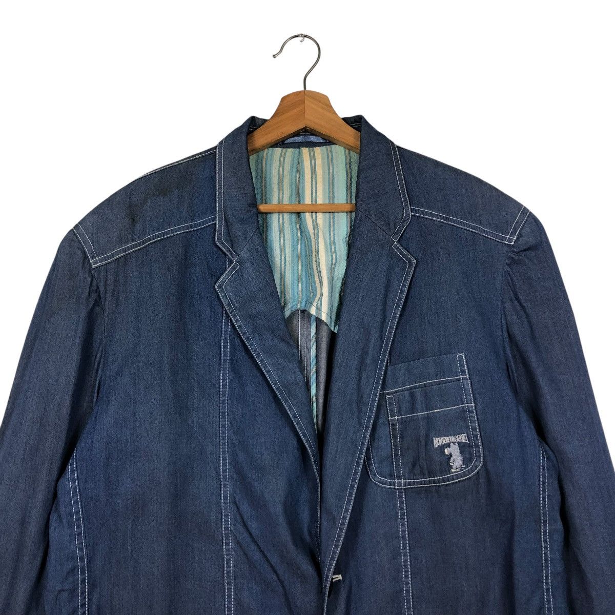 Japanese Brand 🔥VINTAGE DENIM CHORE WORKER JACKET MONTEREY& CARMEL KAPITAL Size US L / EU 52-54 / 3 - 5 Thumbnail