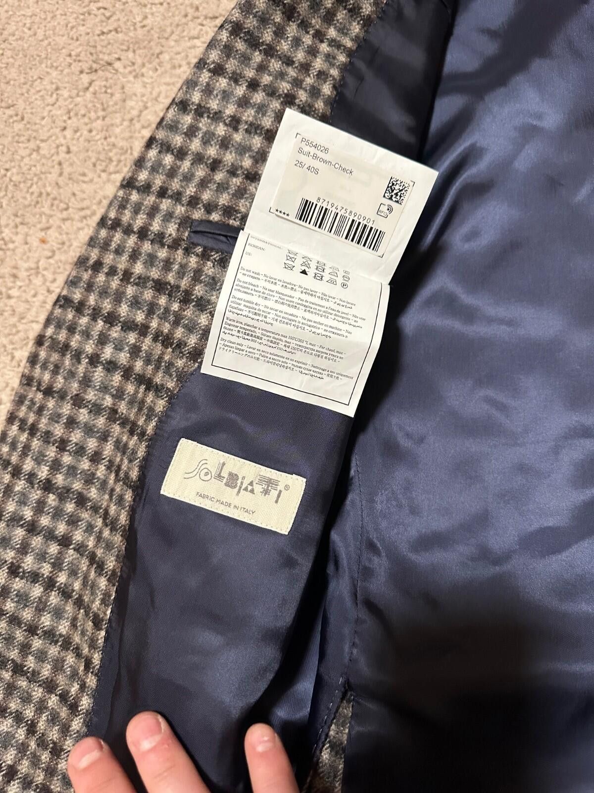 Suitsupply Suit SUITSUPPLY Havana Patch FL Slim / Soho SuitHoundstooth Size 52R - 8 Thumbnail