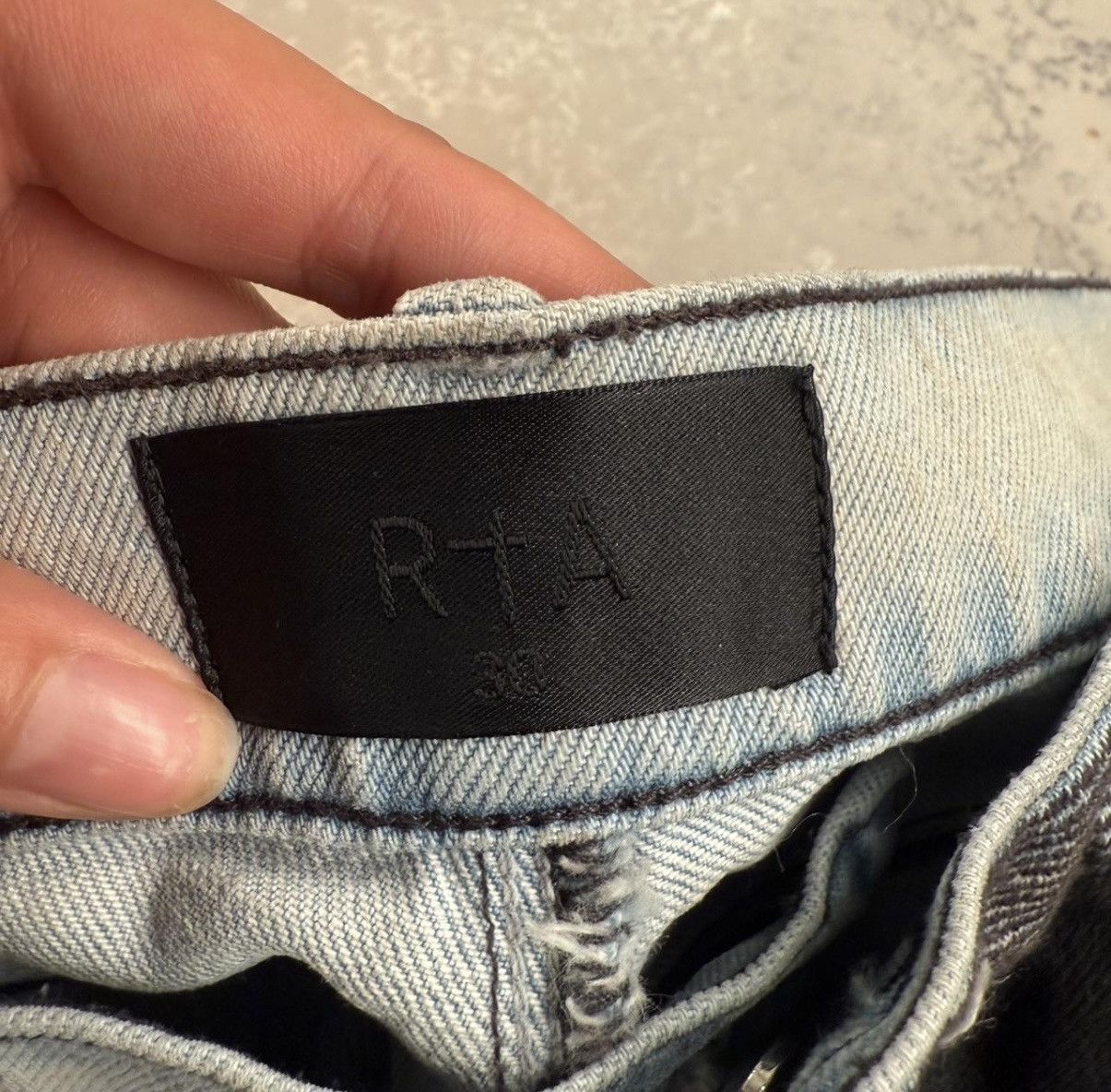 Rta Black RTA Bryant Distressed Jeans Size US 30 / EU 46 - 3 Thumbnail