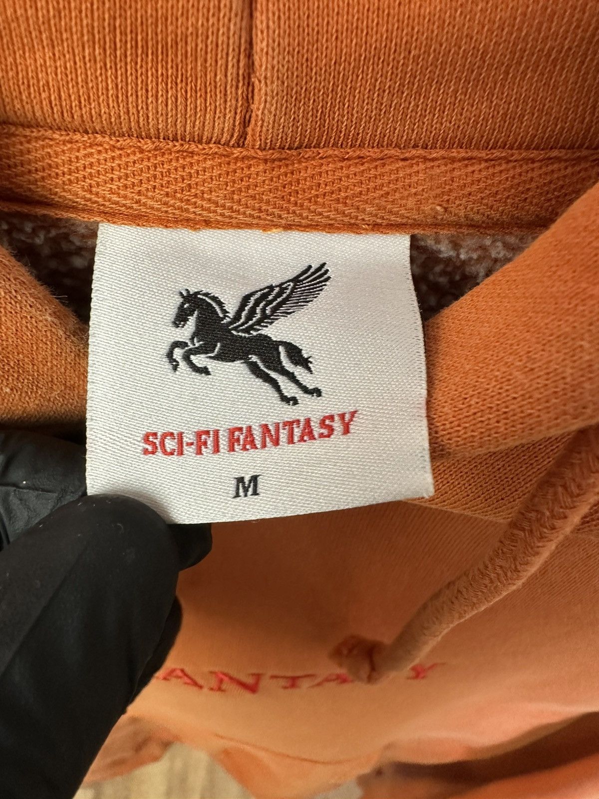 Sci-Fi Fantasy Sci-Fi Fantasy Logo Hoodie - Cantaloupe Pullover Skate Wear Size US M / EU 48-50 / 2 - 13 Thumbnail