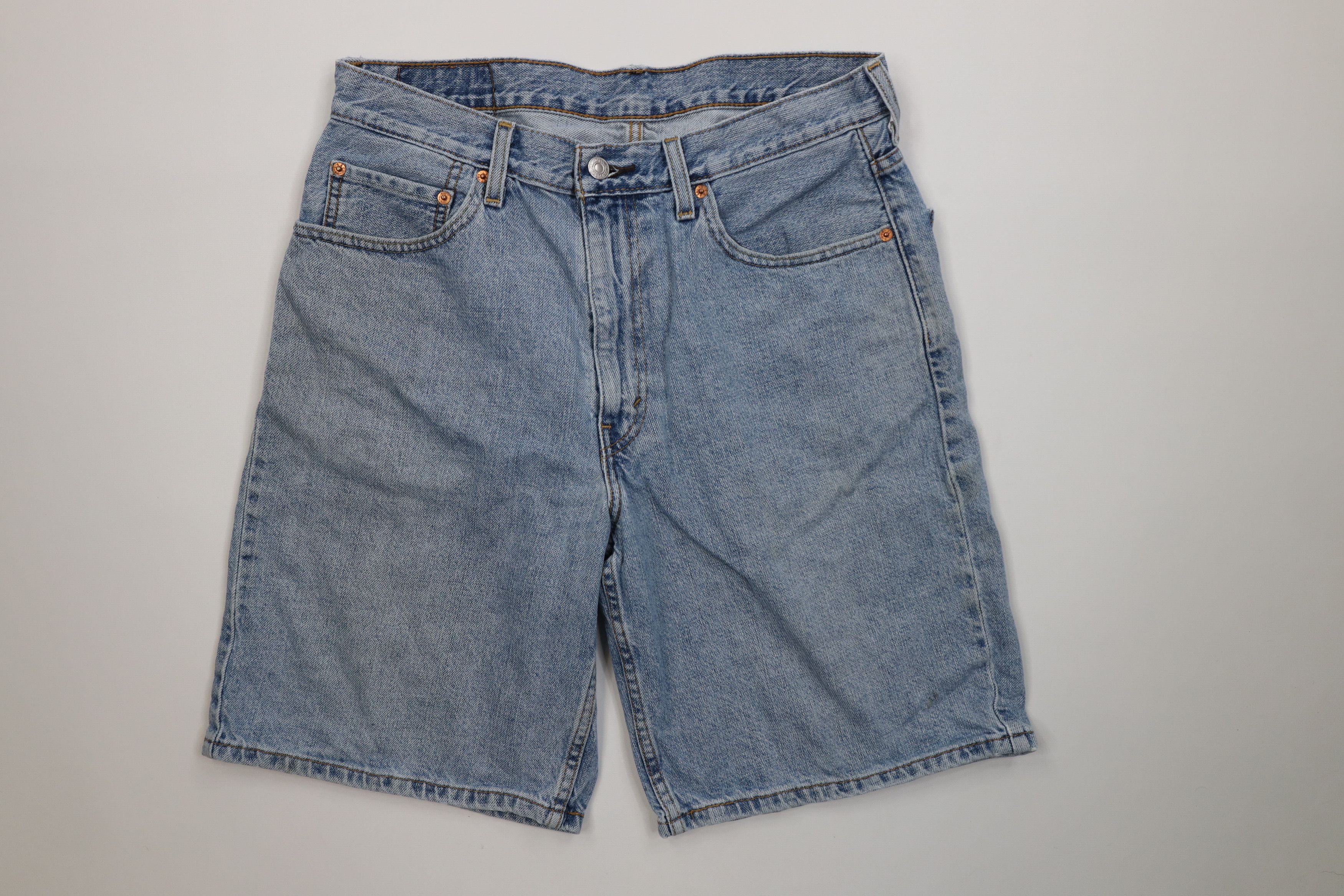 Levi's Vintage Y2K Levis 550 Relaxed Fit Denim Jean Shorts Jorts Size US 34 / EU 50 - 1 Thumbnail