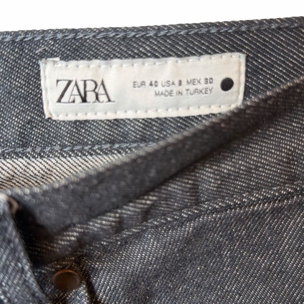 Zara NWT – Zara ZW Collection Full Length Straight Jeans in Anthr Size 30" / US 8 / IT 44 - 5 Thumbnail