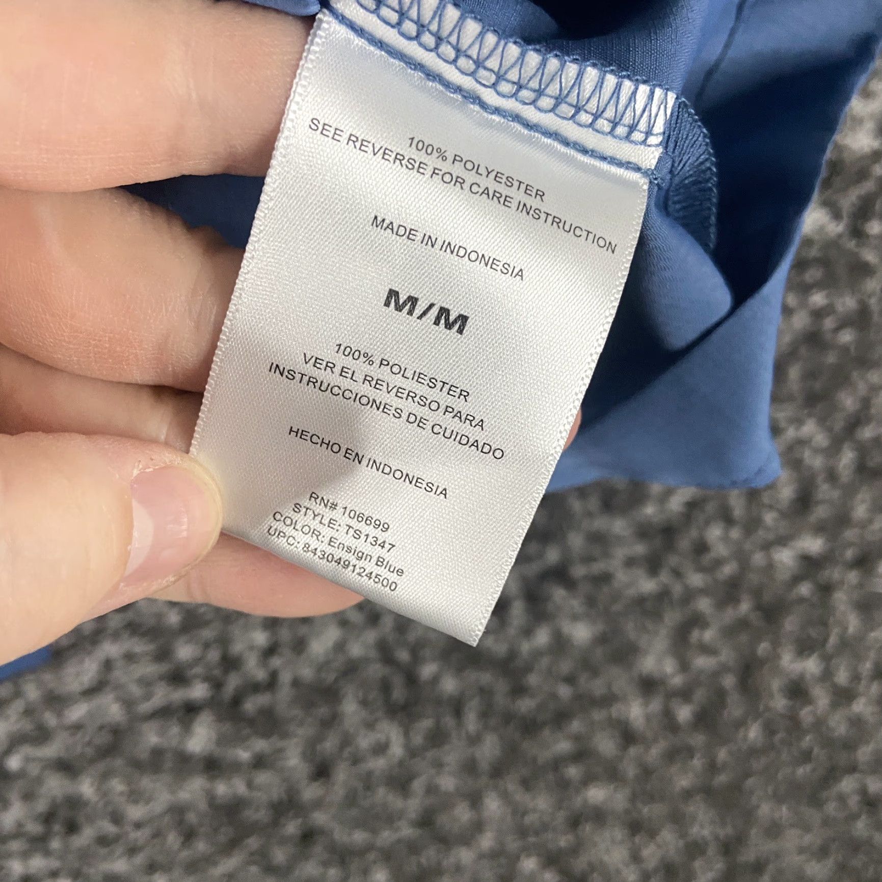 Habitat Habit Habit Solar Factor 40+ Button-Up Shirt Men M Blue Short Sleeve Size US 31 - 6 Thumbnail